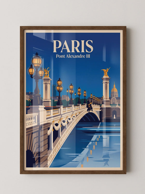 Pont Alexandre III Retro Beleuchtung