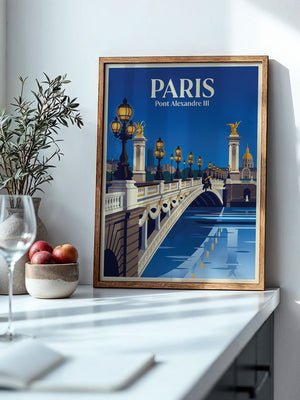 Pont Alexandre III Retro Beleuchtung