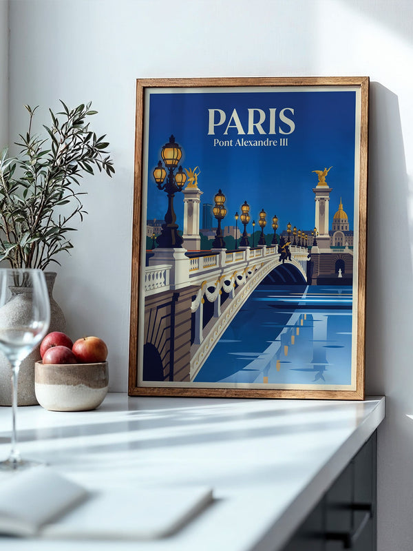 Pont Alexandre III Retro Beleuchtung