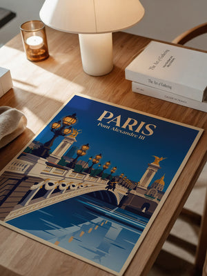 Pont Alexandre III Retro Beleuchtung