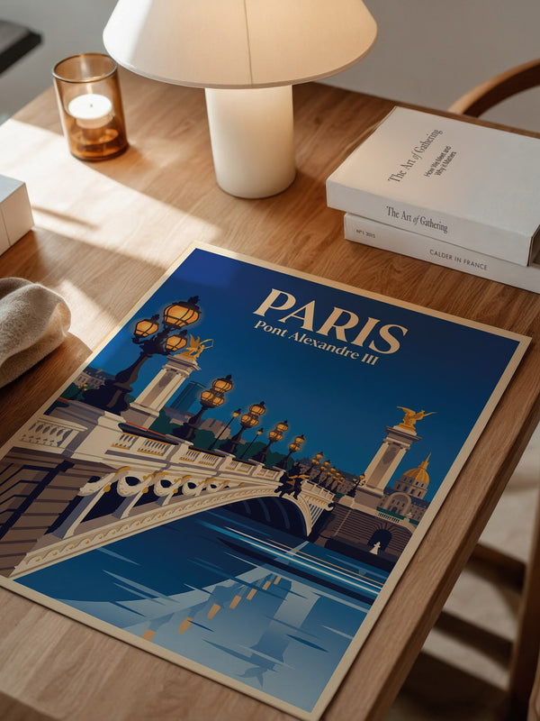 Pont Alexandre III Retro Beleuchtung