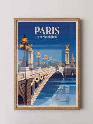 Pont Alexandre III Retro Beleuchtung