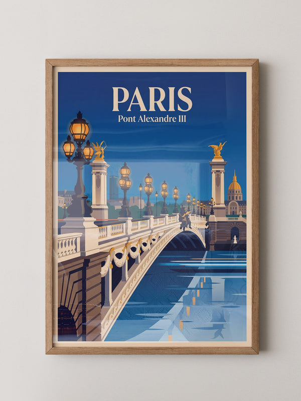 Pont Alexandre III Retro Beleuchtung