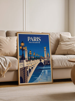 Pont Alexandre III Retro Beleuchtung