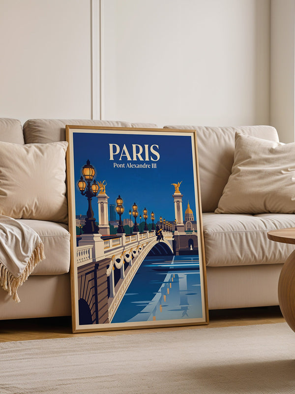 Pont Alexandre III Retro Beleuchtung