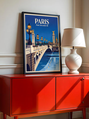 Pont Alexandre III Retro Beleuchtung