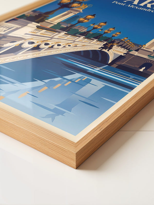 Pont Alexandre III Retro Beleuchtung