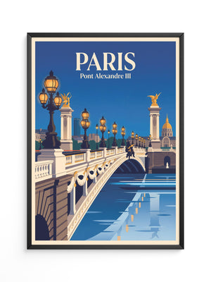 Pont Alexandre III Retro Beleuchtung