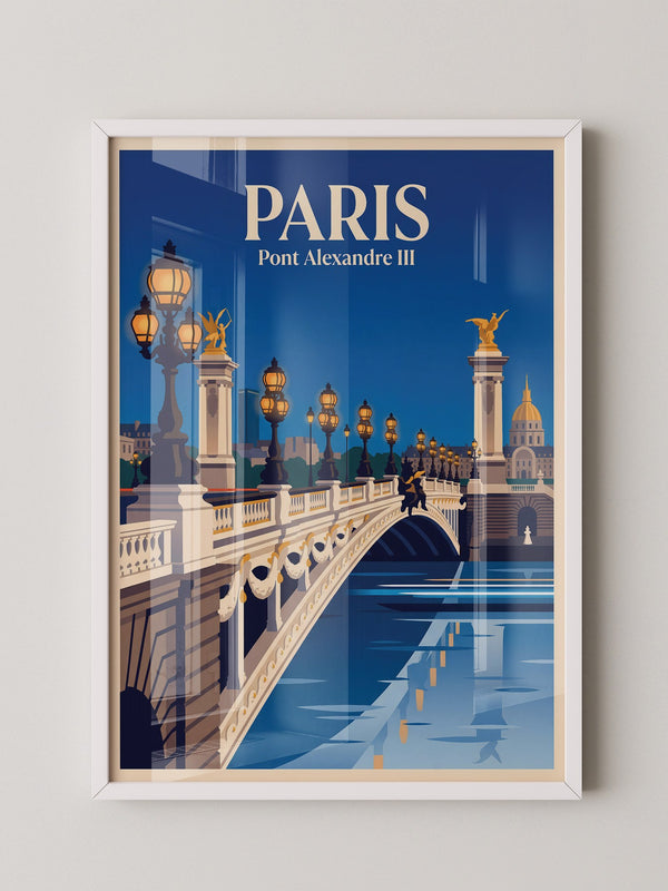 Pont Alexandre III Retro Beleuchtung