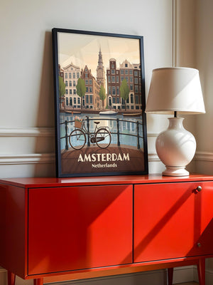 Fahrrad Grachtenblick Stadtansichten