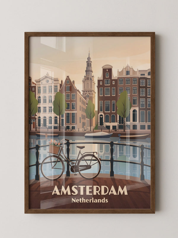 Fahrrad Grachtenblick Stadtansichten