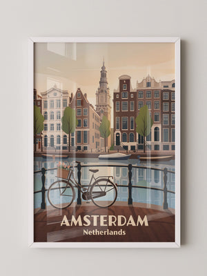 Fahrrad Grachtenblick Stadtansichten