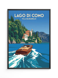Lago di Como Boot Retro Stil