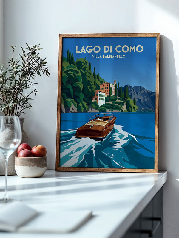 Lago di Como Boot Retro Stil