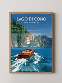 Lago di Como Boot Retro Stil