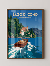 Lago di Como Boot Retro Stil