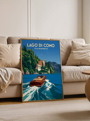 Lago di Como Boot Retro Stil