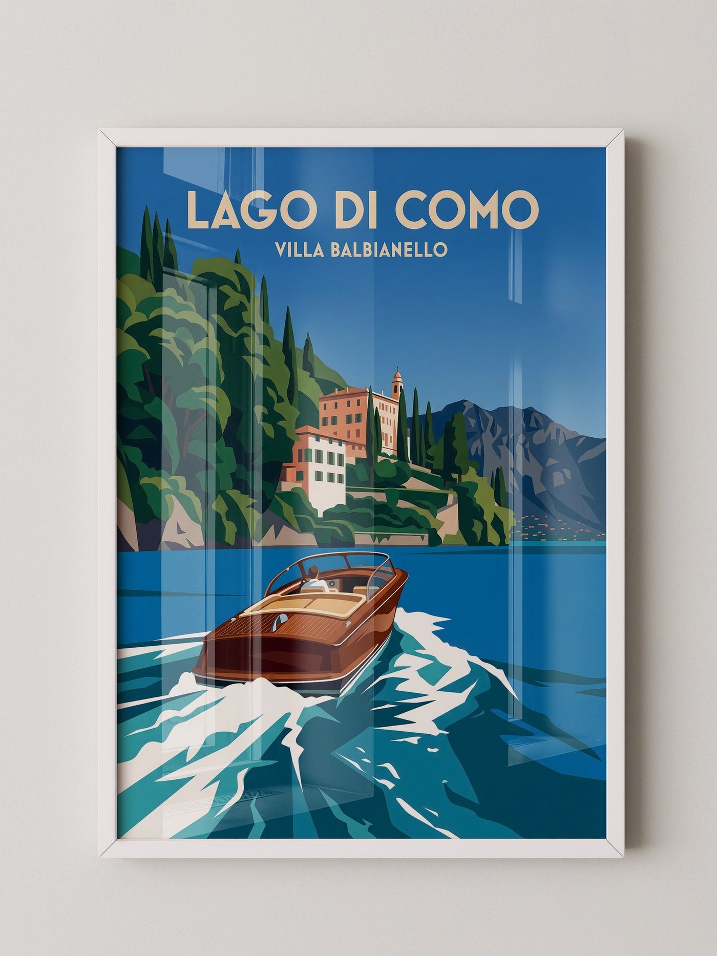 Lago di Como Boot Retro Stil