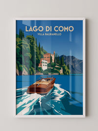 Lago di Como Boot Retro Stil
