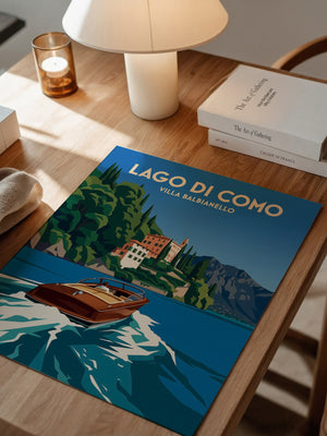 Lago di Como Boot Retro Stil
