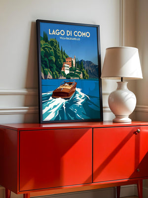 Lago di Como Boot Retro Stil