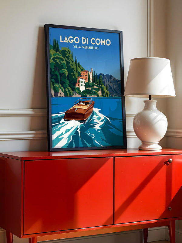 Lago di Como Boot Retro Stil
