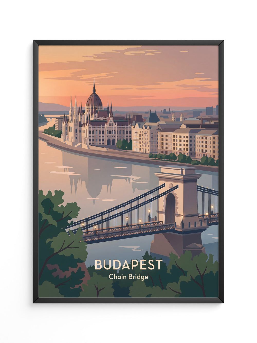 Budapest Abendstimmung Architektur