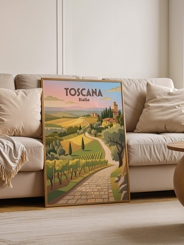 Toskana Landschaft Farbenspiel