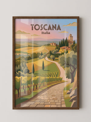 Toskana Landschaft Farbenspiel