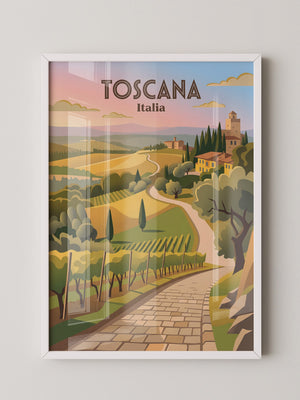 Toskana Landschaft Farbenspiel