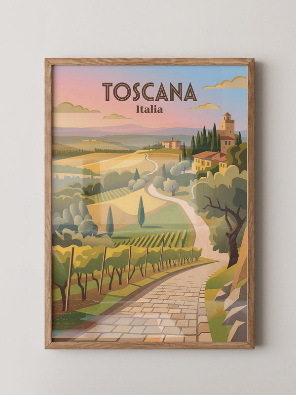 Toskana Landschaft Farbenspiel