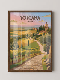 Toskana Landschaft Farbenspiel
