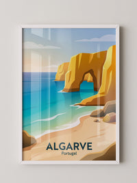 Algarve Küste Goldene Felsen
