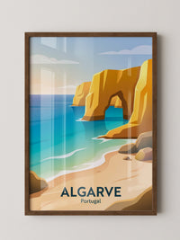 Algarve Küste Goldene Felsen