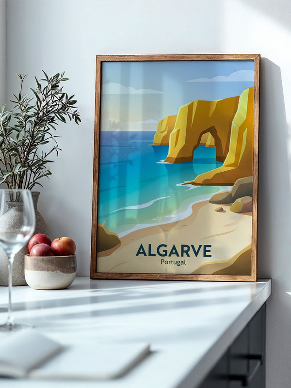 Algarve Küste Goldene Felsen