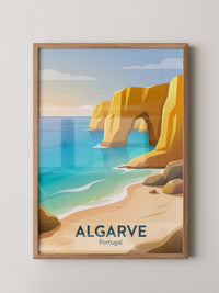 Algarve Küste Goldene Felsen