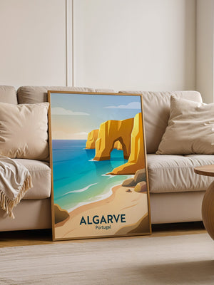 Algarve Küste Goldene Felsen