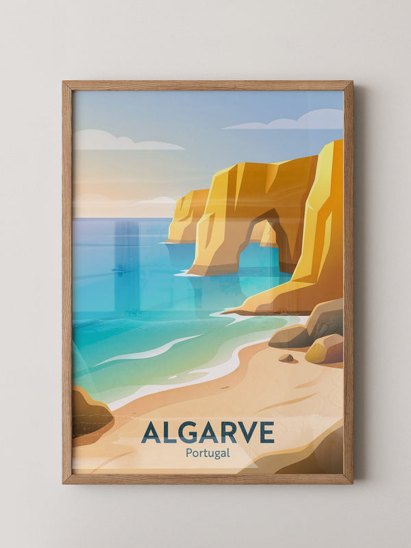Algarve Küste Goldene Felsen