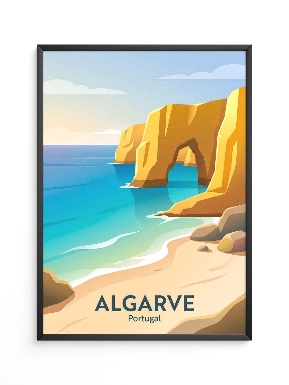 Algarve Küste Goldene Felsen