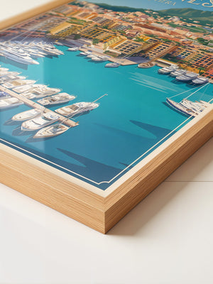 Cannes Hafen Retro-Stil