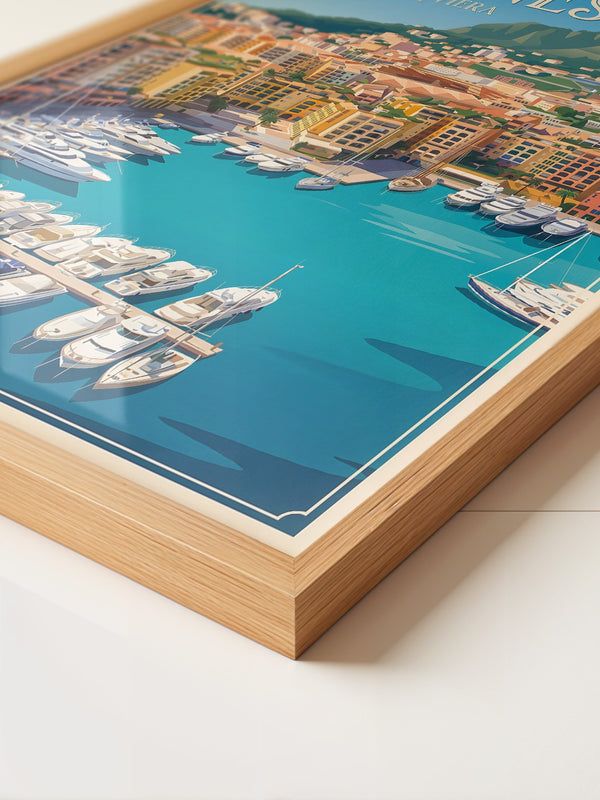 Cannes Hafen Retro-Stil