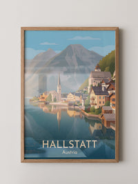 Hallstatt Seeansicht Pastellkunst
