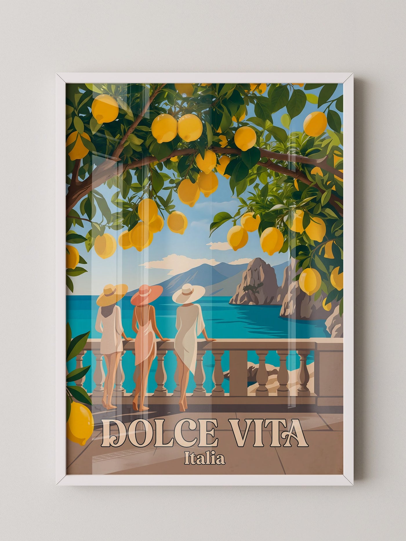 Limonen Küste Italien Retro