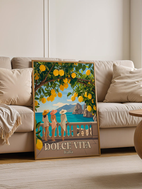Limonen Küste Italien Retro