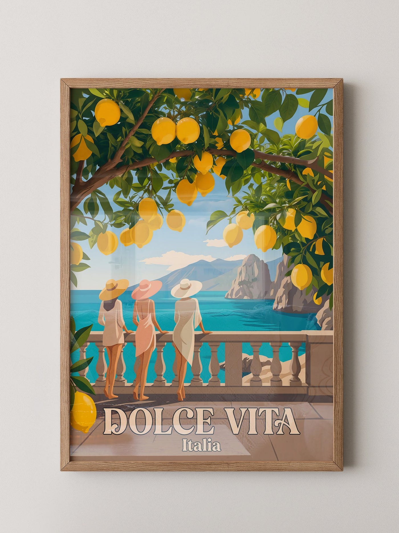 Limonen Küste Italien Retro