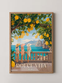 Limonen Küste Italien Retro