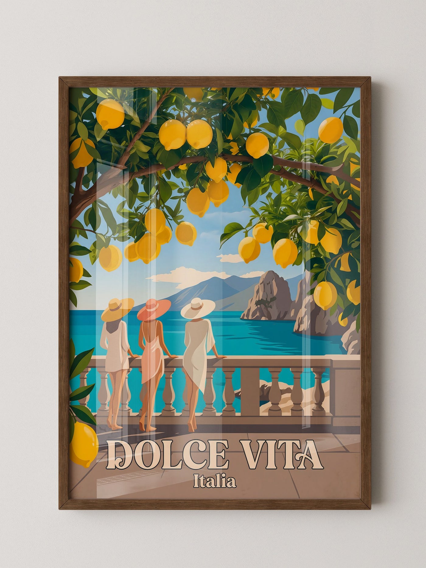 Limonen Küste Italien Retro