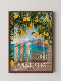 Limonen Küste Italien Retro