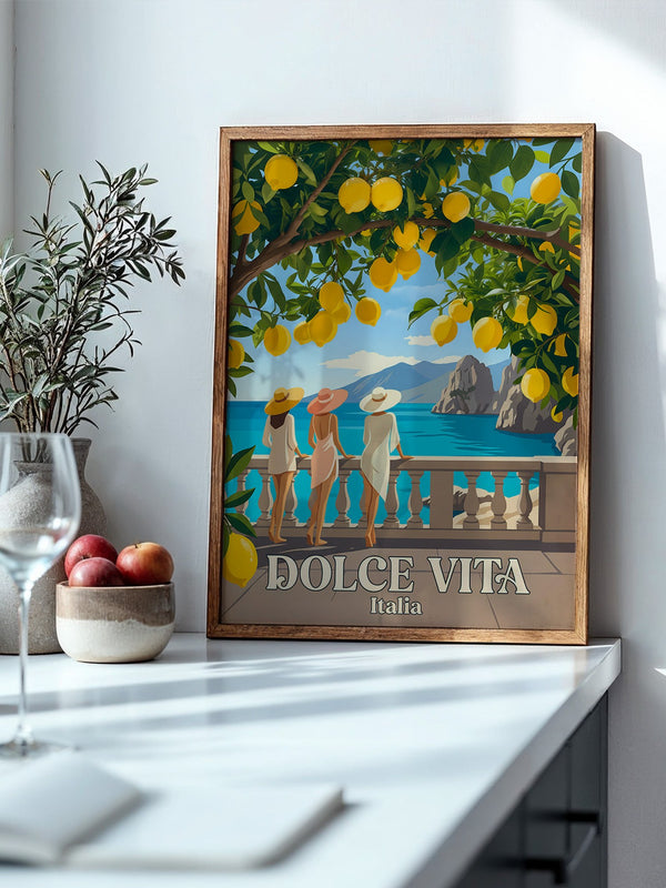 Limonen Küste Italien Retro