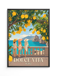 Limonen Küste Italien Retro